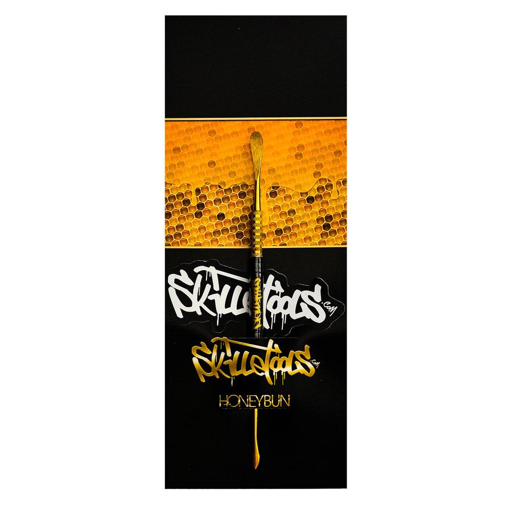 Skilletools Gold Series 'Honeybun' Dab Tool on Honeycomb Background