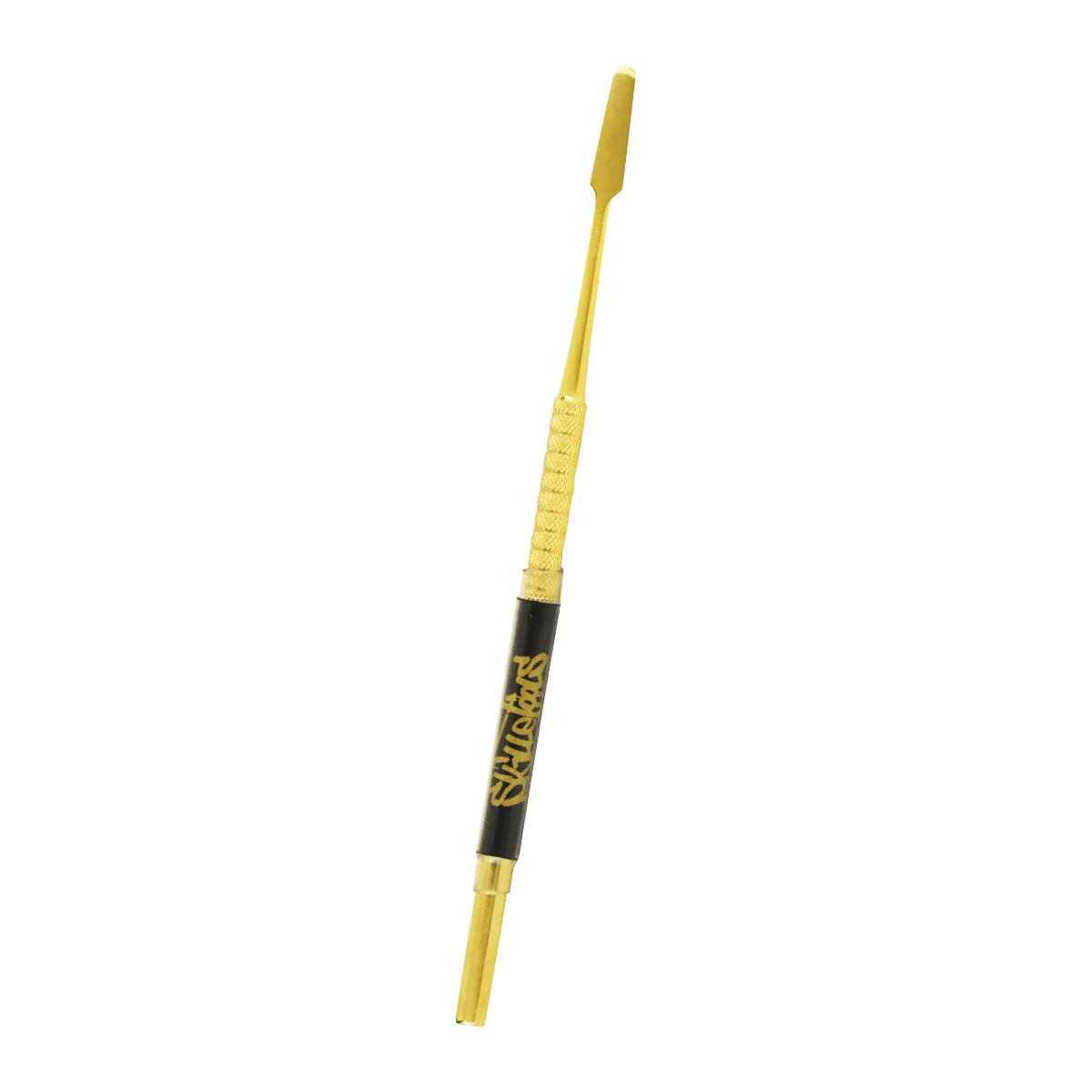 Skilletools Gold Series 6" Metal Dab Tool for Concentrates - Angled Side View