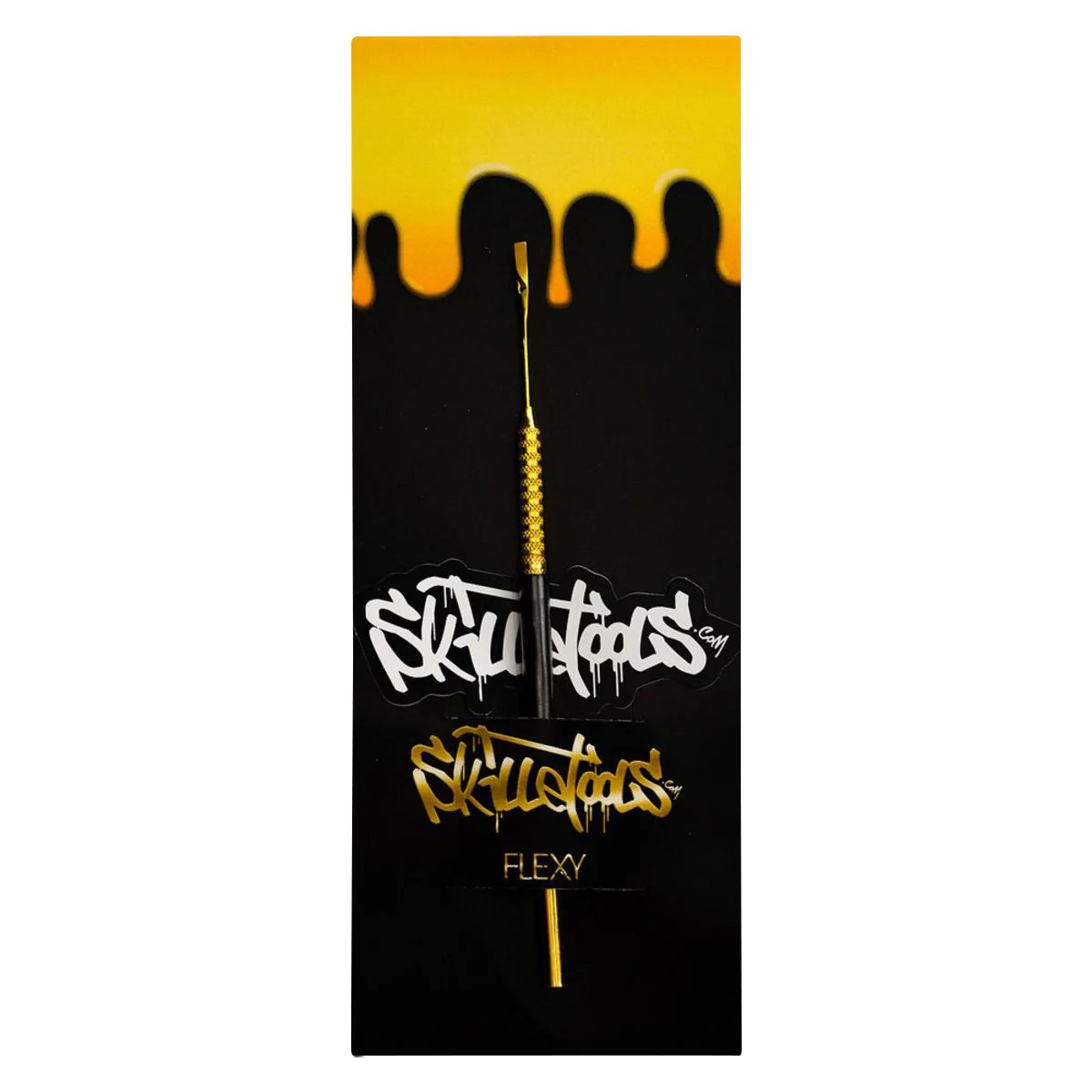 Skilletools Gold Series Flexy Dab Tool, 6" metal, compact and portable for dab rigs