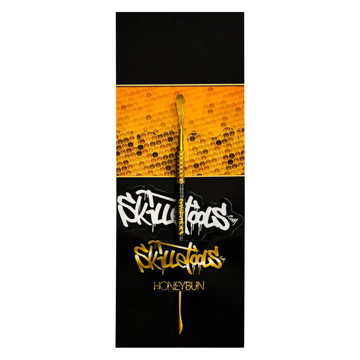 Skilletools Gold Series 'Honeybun' Dab Tool with sleek design, perfect for precise concentrate handling.