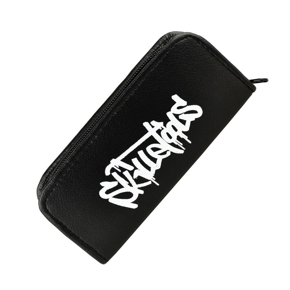 Skilletools black travel kit with logo, compact dab handle & tips for on-the-go use