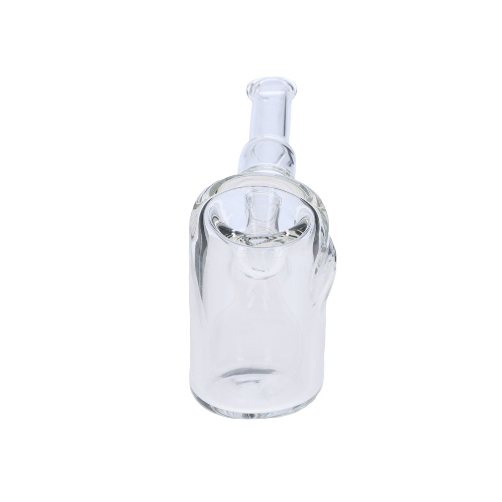Valiant Distribution 5" Sleek Sherlock Pipe in Clear Borosilicate Glass, Compact and Portable