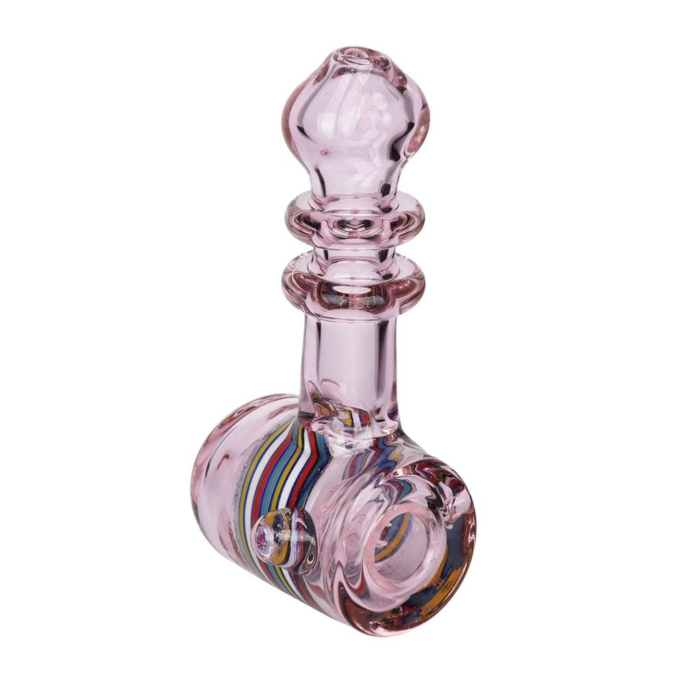 Slime Marble Striped Hammer Glass Hand Pipe | 4.5"