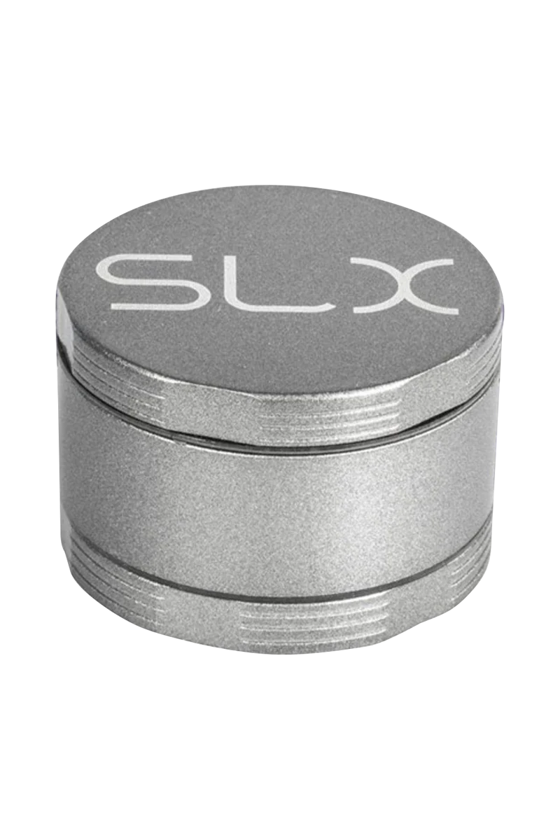 SLX Ceramic Coated 2.2" Silver Pocket Grinder, 4-Part Design, Portable for Dry Herbs