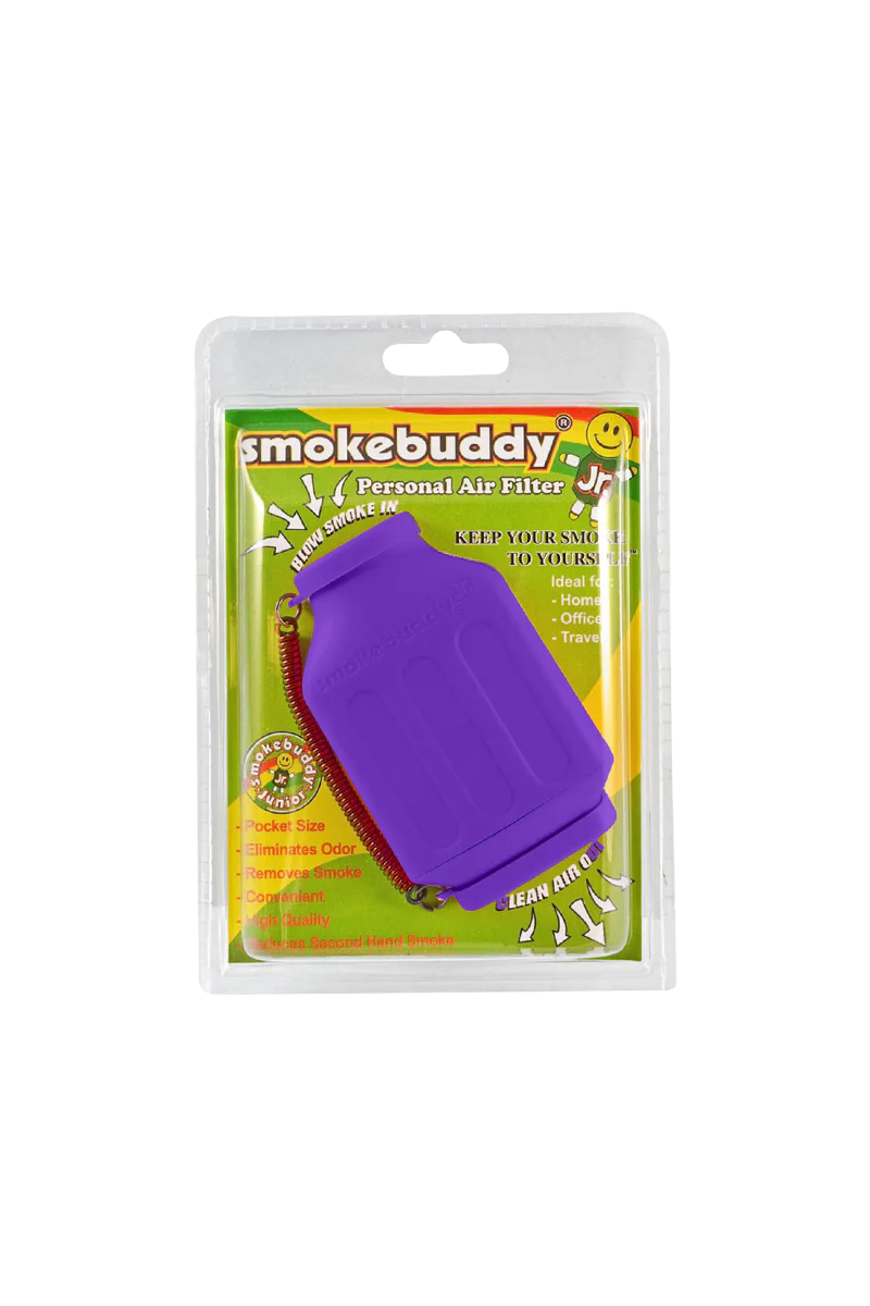 Smokebuddy Junior in Purple - Compact Personal Air Filter for Smoke and Odor Elimination