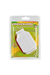 Smokebuddy Junior in White - Personal Air Filter, Pocket-Sized, Odor Eliminator, Front View