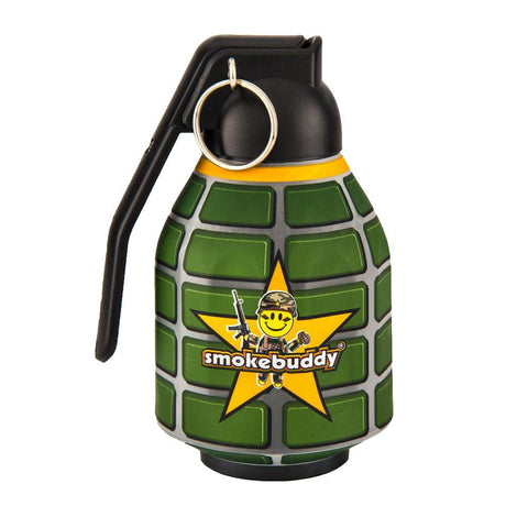 Smokebuddy Original Personal Air Filter in Grenade Design with Keychain - Front View