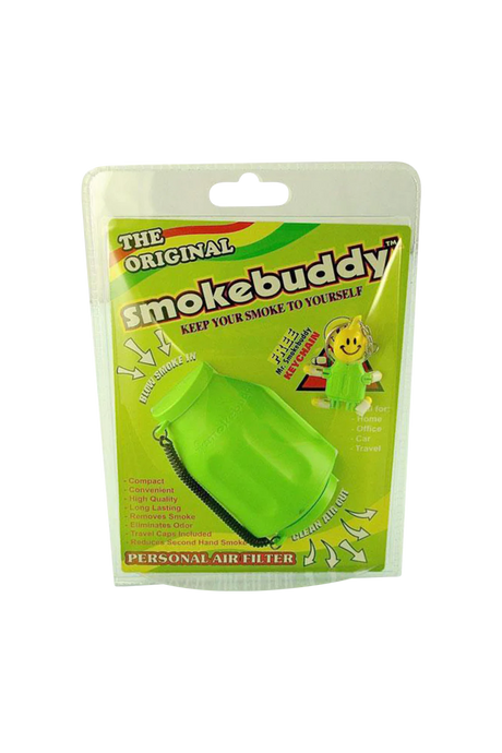 Smokebuddy Original Personal Air Filter in Green, Front View, Compact & Portable Design