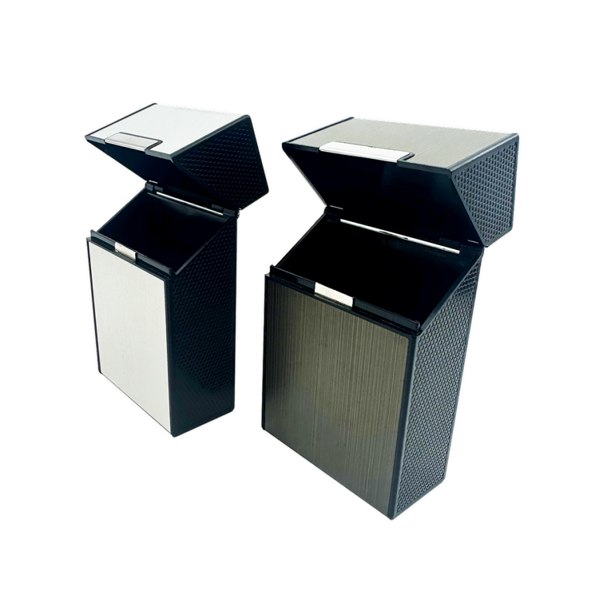 Smokezilla Multi-Use Protective Metal Cig Box | 2.3"x3.7" | Assorted Colors | 8ct Display