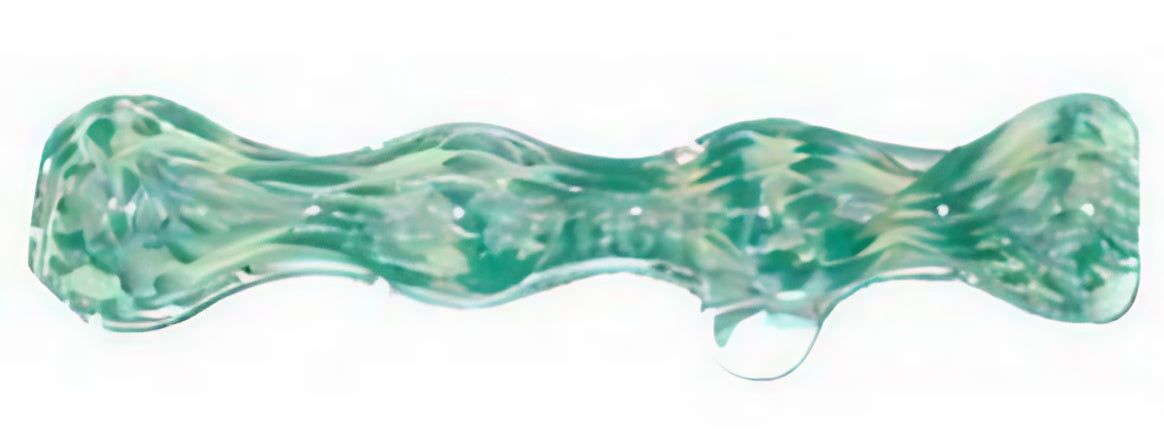 Portable 3.5" Smudged Dot Glass Tobacco Taster for Dry Herbs, Compact Design