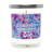 Special Blue Garden Odor Eliminator Candle, 14.8 oz, Psychedelic Design, Front View