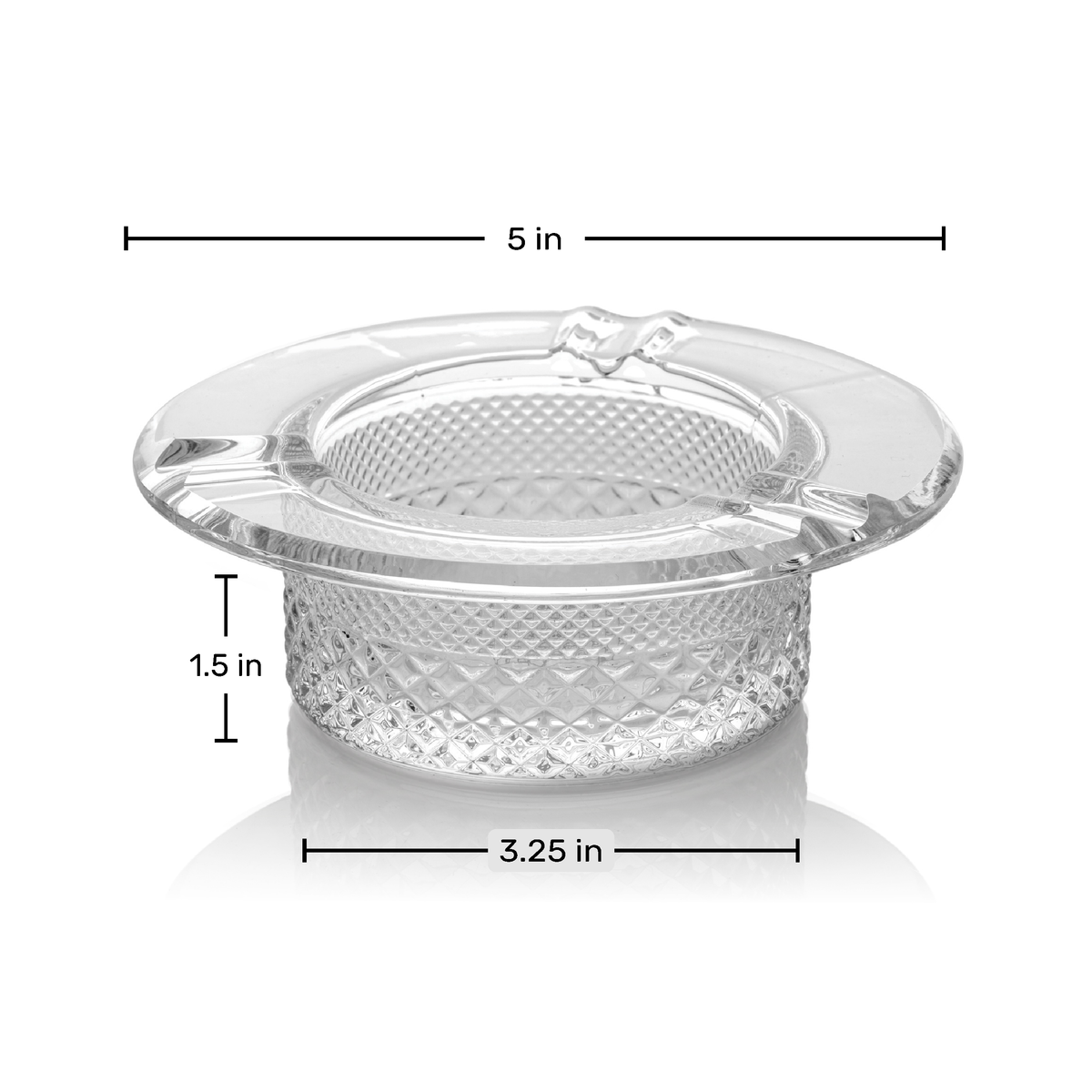 Jane West Twenties Collection Glass Ashtray