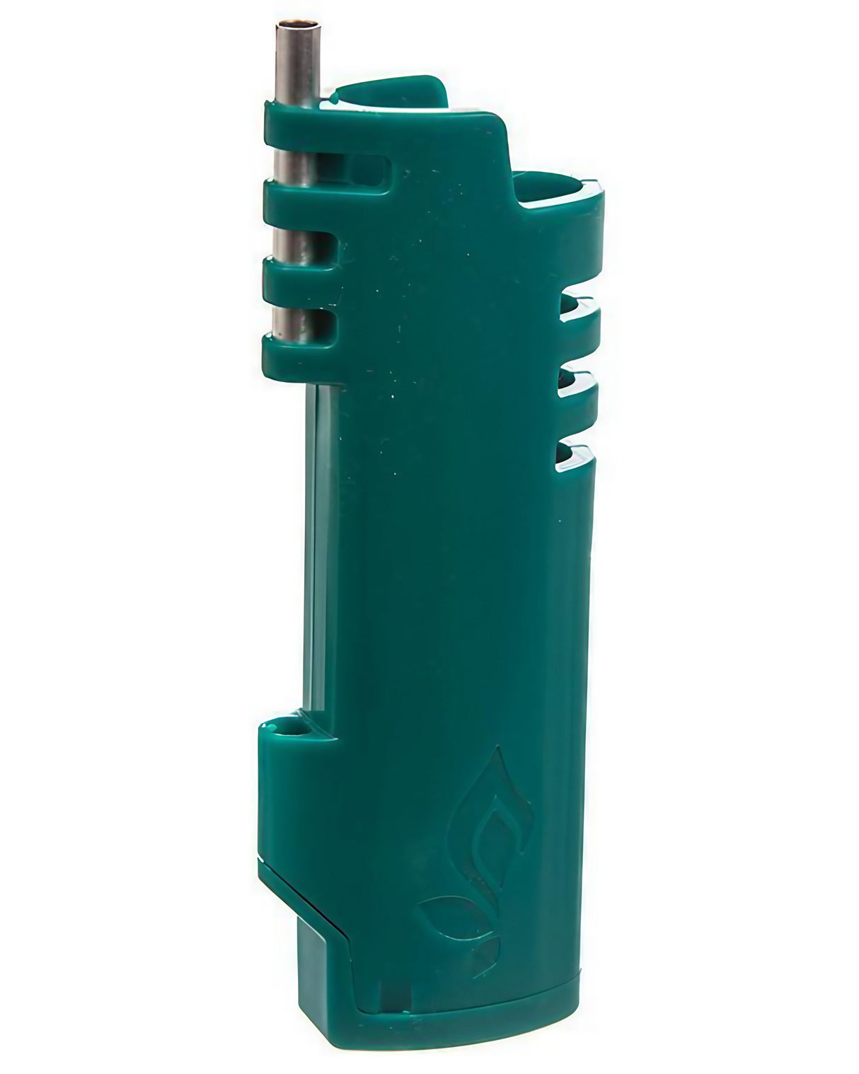 Dark Green Hemplights Spooly with Hemp Wick Dispenser and Poker Tool, Side View