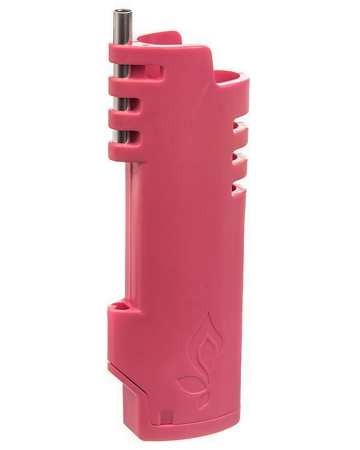 Pink Hemplights Spooly with BIC Mini Lighter Case, Hemp Wick Dispenser & Poker Tool, Side View