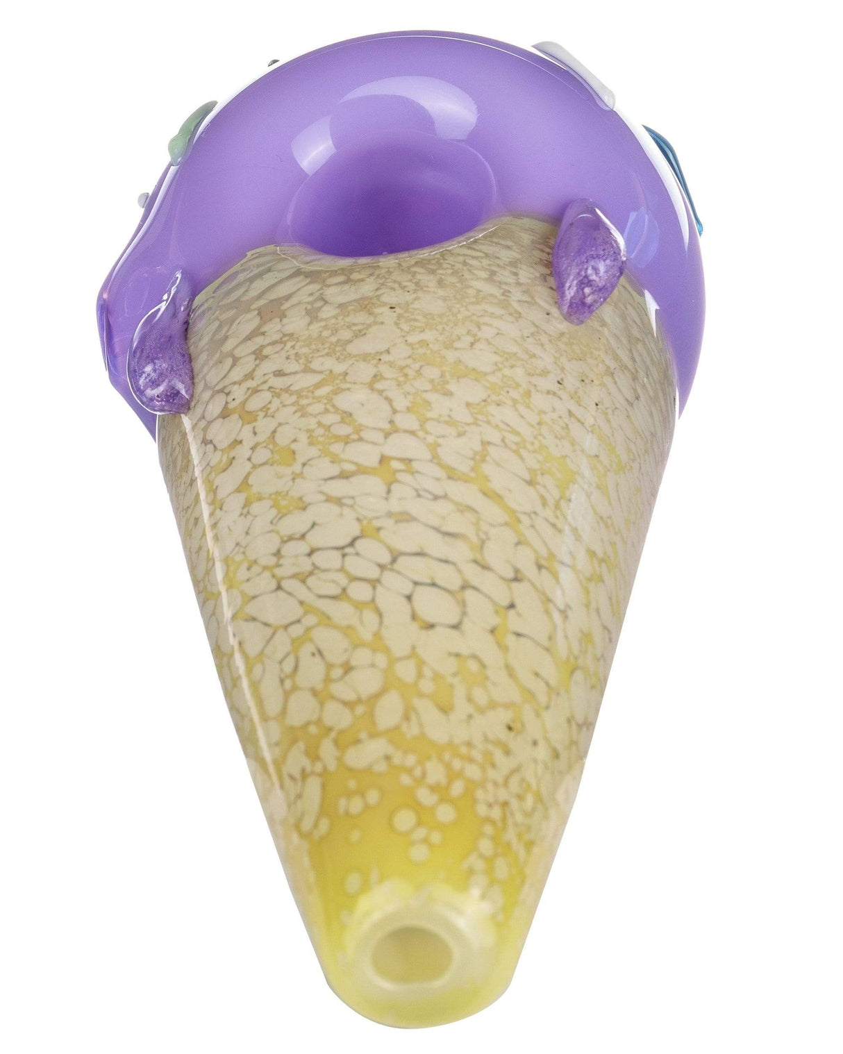 Valiant Distribution Sprinkle Cone Spoon Pipe, Compact & Portable, Front View on White