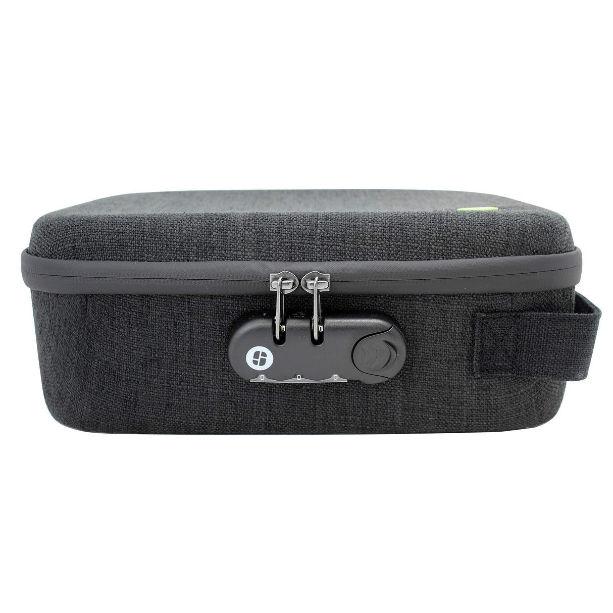 Stashlogix Silverton Lockable Stash Case in Black V3, front view on white background