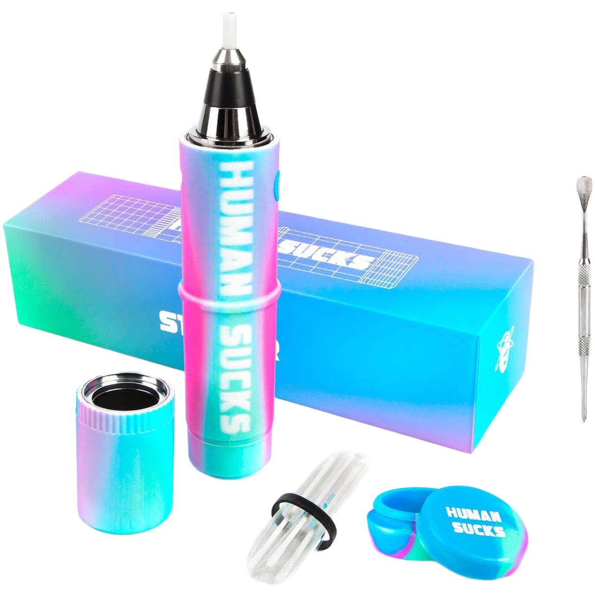 HumanSucks Stinger Neon - Electric Hand Pipe with Fast Charge & Ceramic Tip