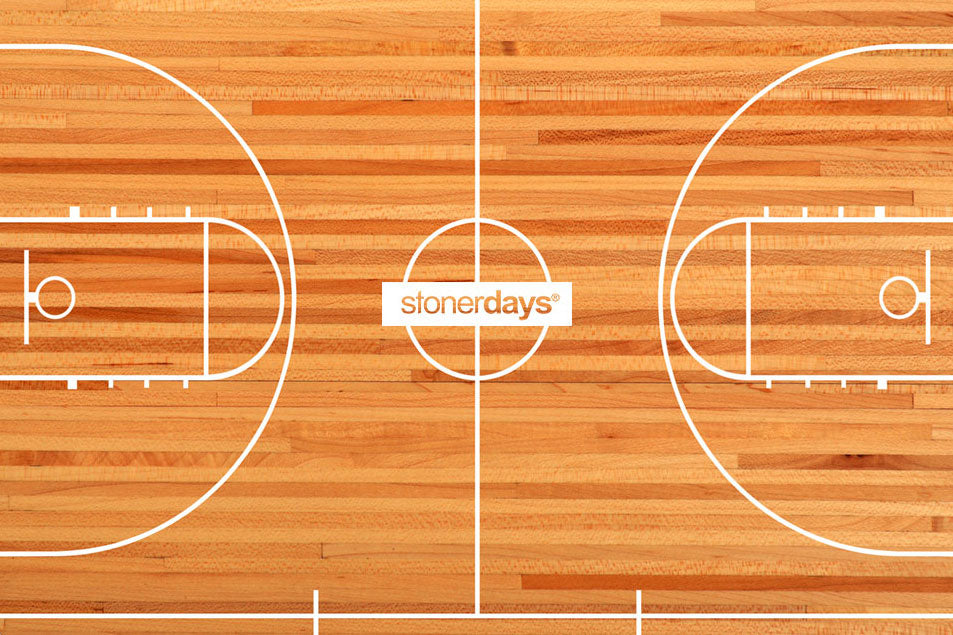 StonerDays Dabsketball Court Dab Mat, 1/4" thick polyester with rubber backing, top view