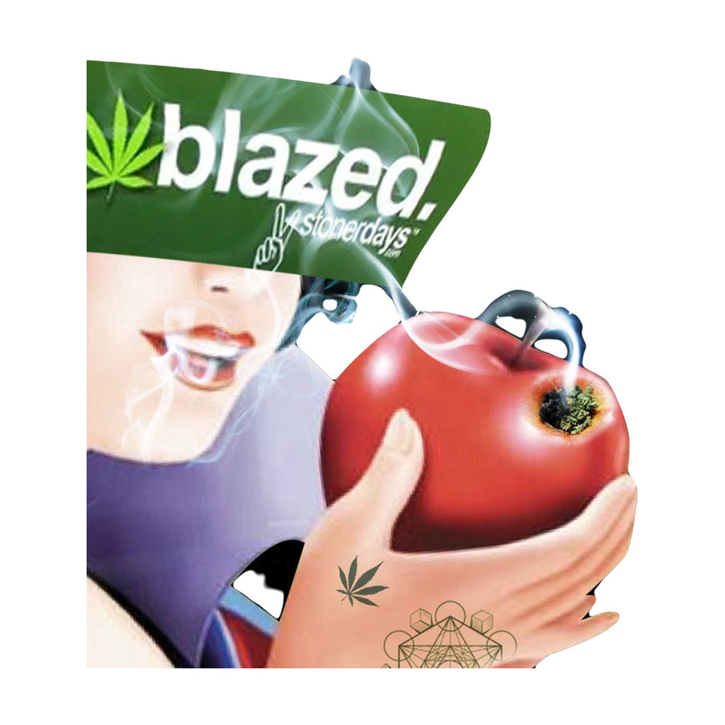 StonerDays men's long sleeve with 'blazed' graphic, cotton, USA made, front view