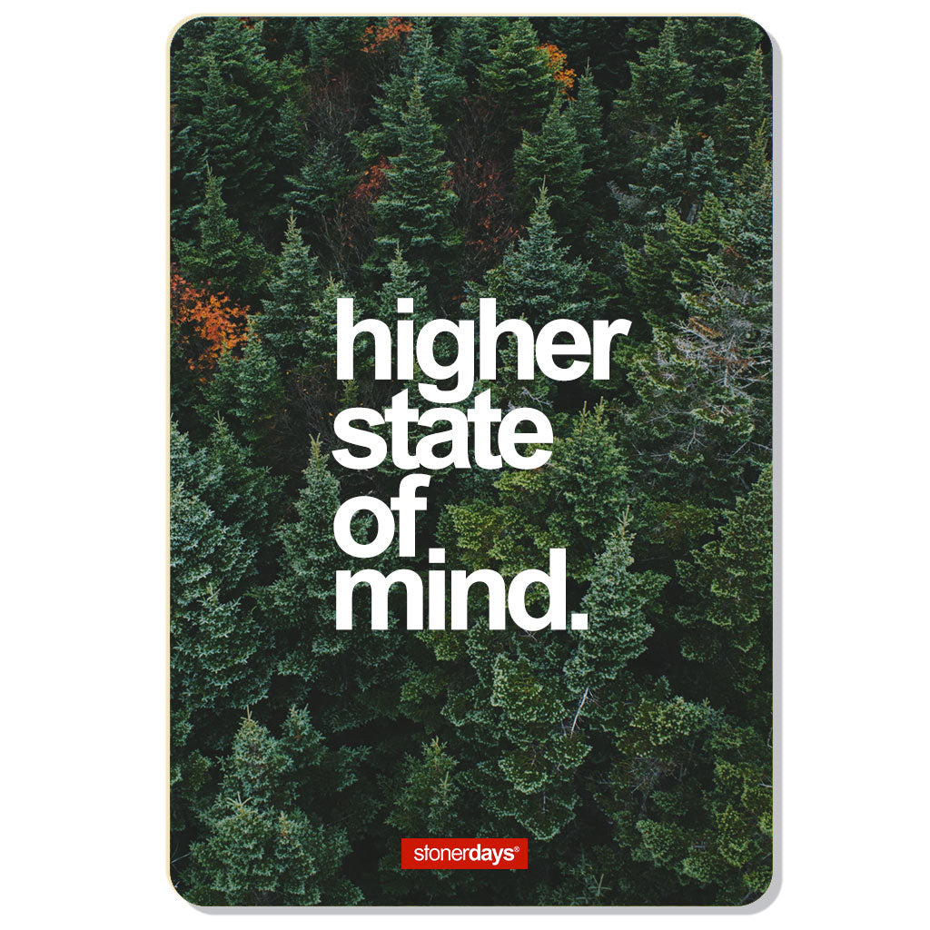 StonerDays Hsom 'Lost In The Trees' Dab Mat, 8" Polyester with Rubber Base, Top View