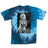 StonerDays Marilyn Rainbow Tie-dye T-shirt in blue, front view on white background