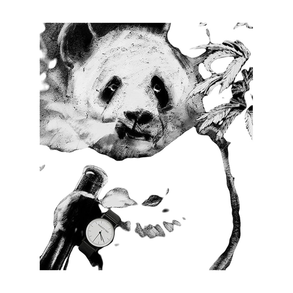 StonerDays Maybe Later Panda Crop Top Hoodie, black and white design, comfy cotton