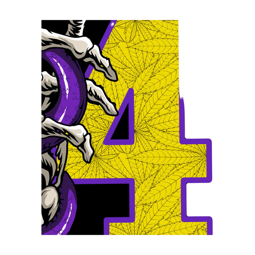 StonerDays Mls Mamba Mens Tee with vibrant cannabis leaf design, close-up view