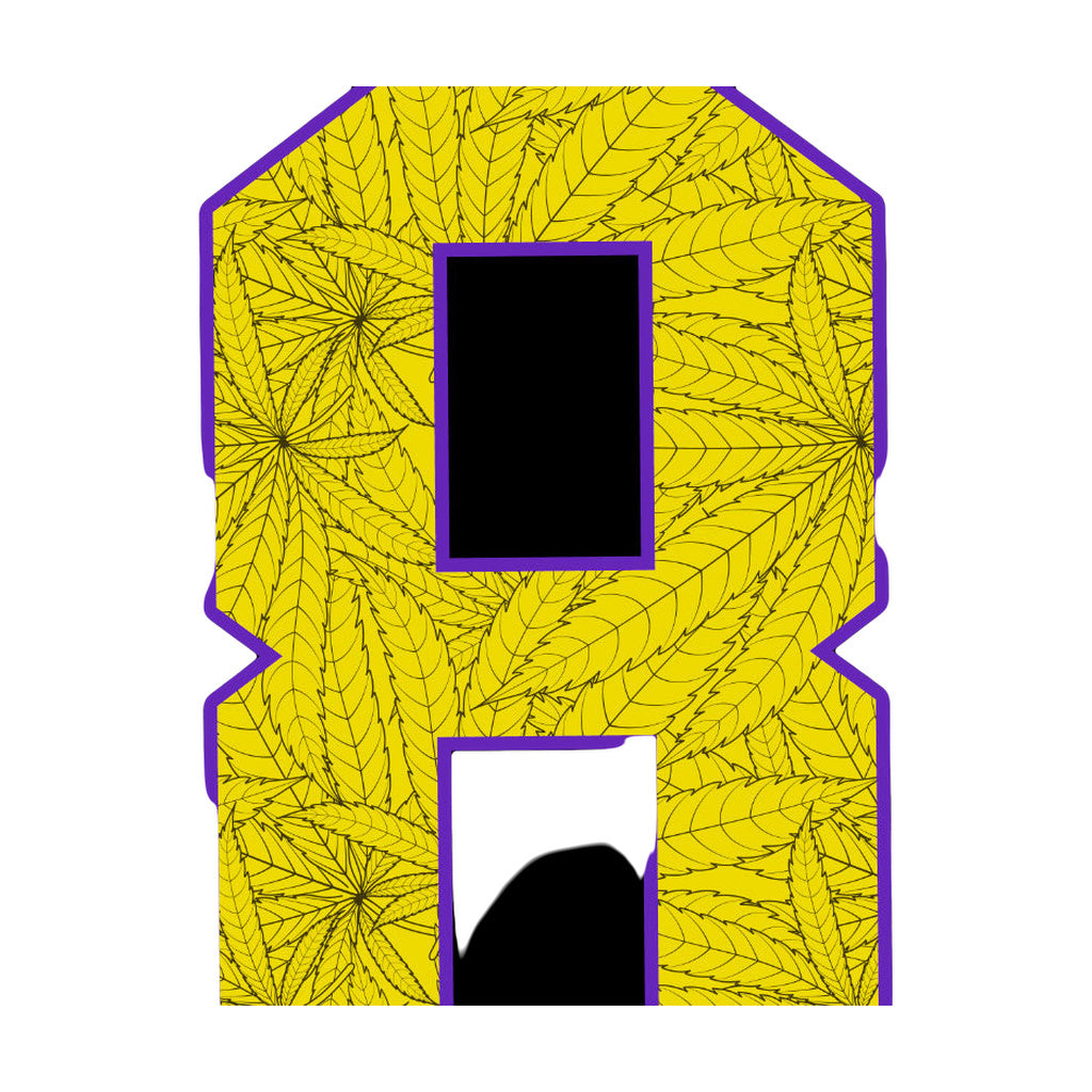 StonerDays Mls Mamba Men's Tee design close-up with cannabis leaf pattern