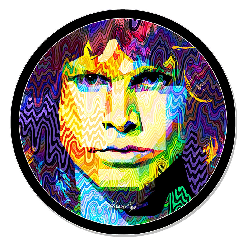 StonerDays Morrison Pop Art Mat, 8" Silicone Rubber, Colorful Design, For Bongs & Concentrates