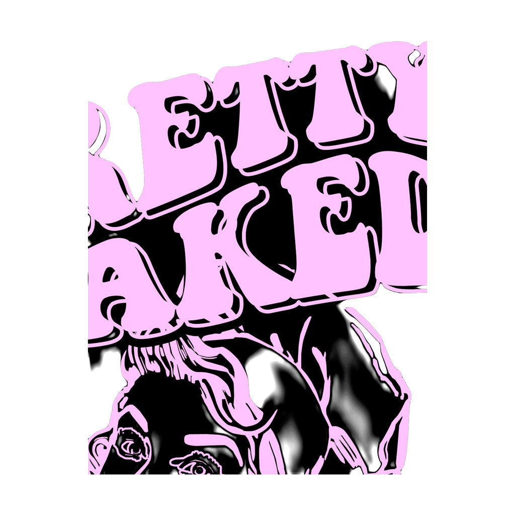 StonerDays Pretty Baked Classic Hoodie in black with pink lettering, comfortable cotton blend