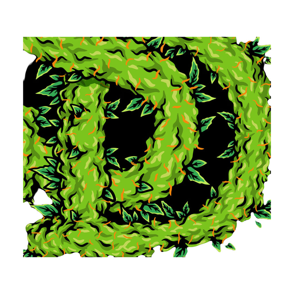 StonerDays SD Leafy Logo on Green Tank Top, Cotton Blend Fabric, Unisex Fit