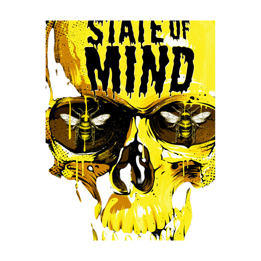 StonerDays Silence Of The Dabs Crop Top Hoodie with vibrant skull and bee graphic