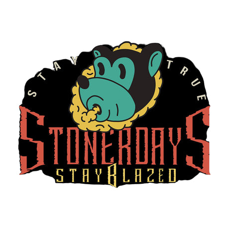 StonerDays Stay True Bear graphic design for Women's Crop Top Hoodie