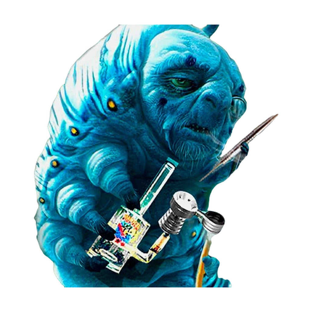 StonerDays Tea Party Combo Dab Mat with vibrant alien graphics, rubber and silicone material