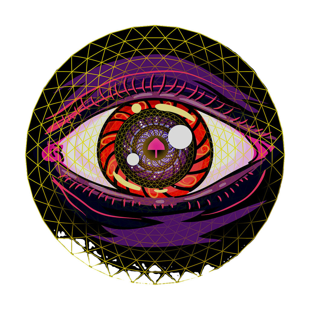 StonerDays Trippin Ballz Long Sleeve with psychedelic eye design, USA cotton apparel