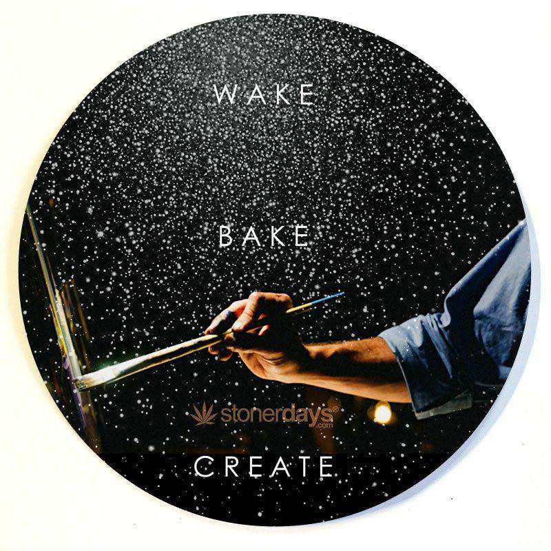 WAKE BAKE CREATE DAB MAT