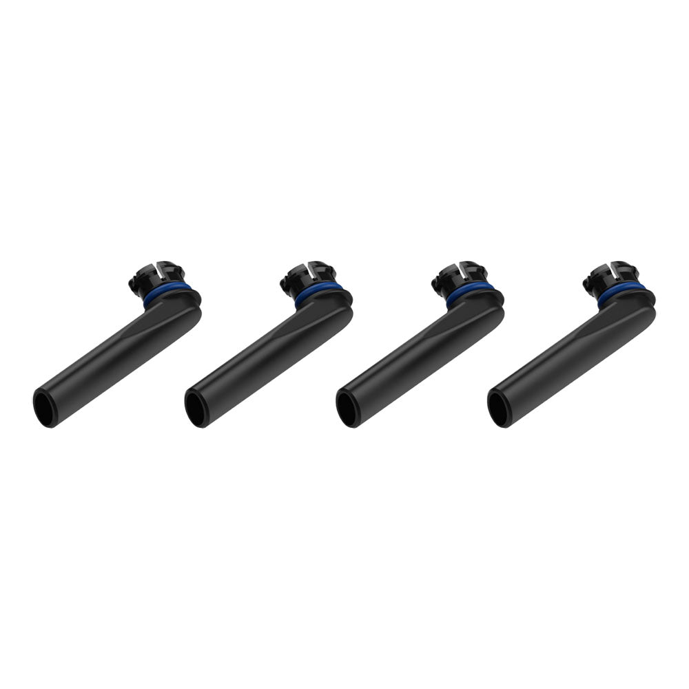 Storz & Bickel 4-piece set of black mouthpieces for Crafty/Mighty vaporizers on white background