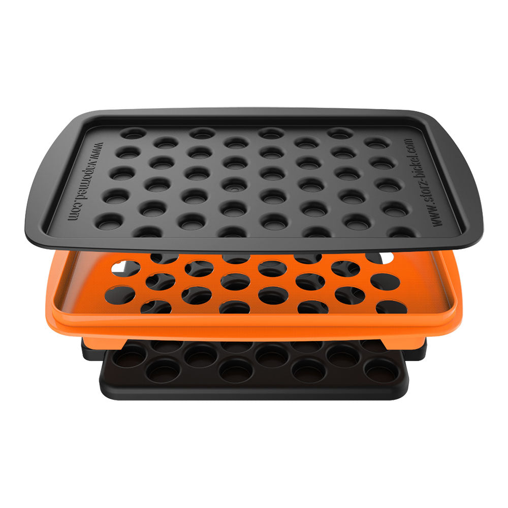 Storz & Bickel Dosing Capsule Filling Set for vaporizers, stackable trays, top view