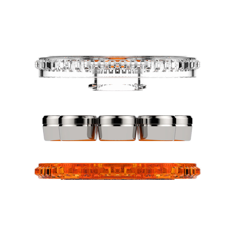 Storz & Bickel Dosing Capsule Magazine with 8 compartments, compact design, front view on white background