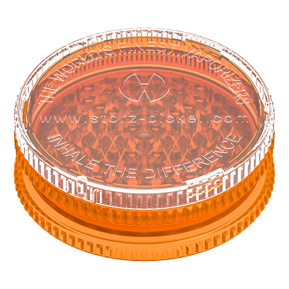 Storz & Bickel 2pc Herb Mill in Acrylic, Extra Large 3.5" Grinder with Textured Grip