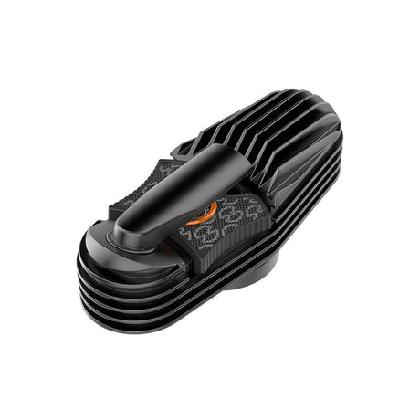 Storz & Bickel Mighty Cooling Unit in black, 3pc set for vaporizer temperature regulation, top view
