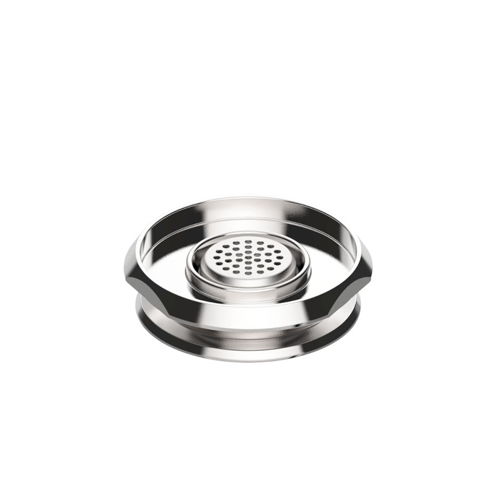 Storz & Bickel Plenty Dosing Capsule Adapter, top view on a seamless white background