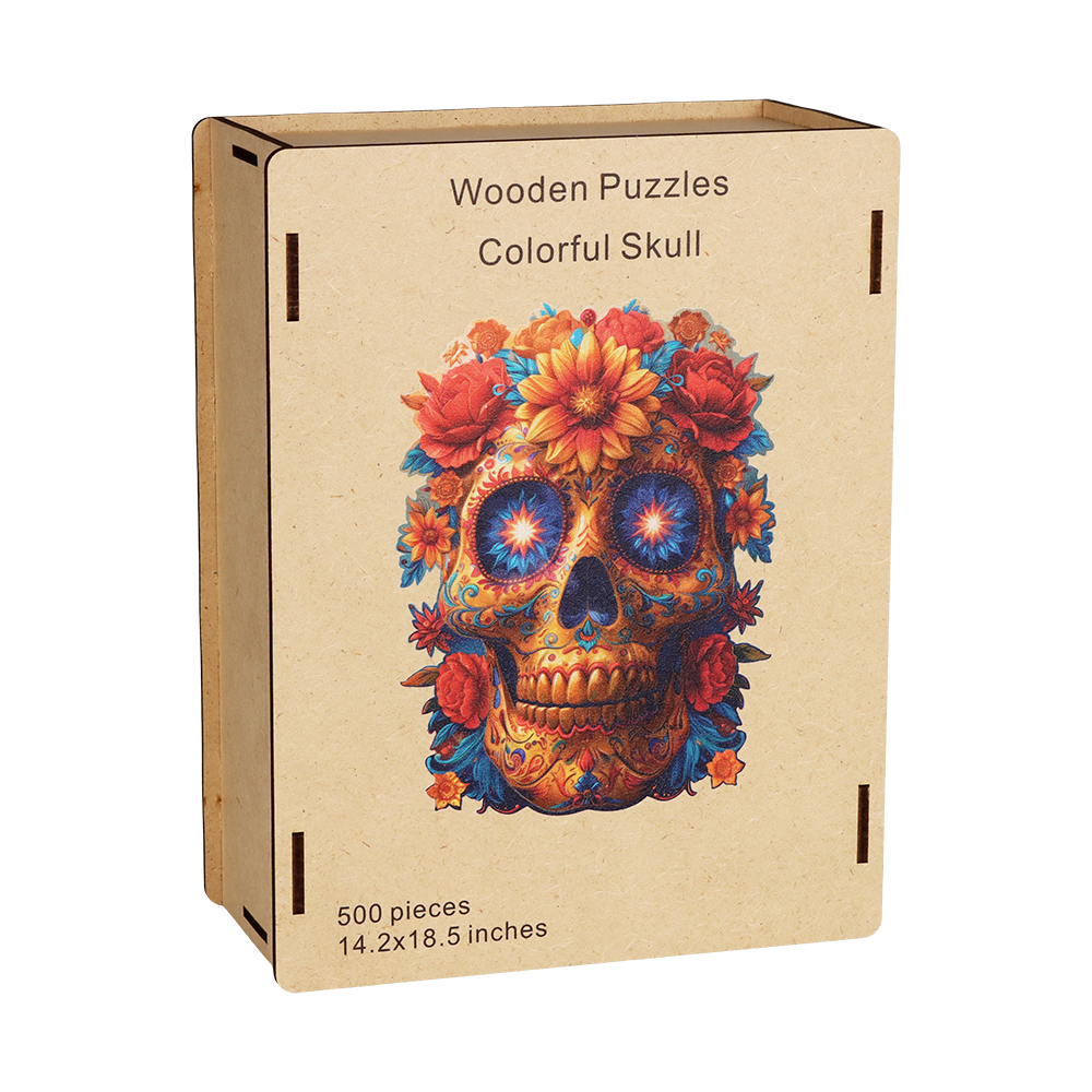 Sugar Skull Whimsy Wooden Puzzle | 500 Pieces