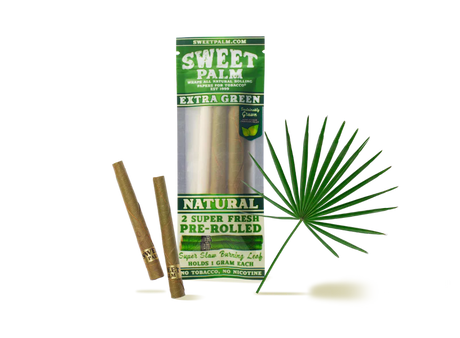 Sweet Palm Pre-Rolled Cones 20 Pack, Extra Green, Organic, Flavorful, Compact for Dry Herbs