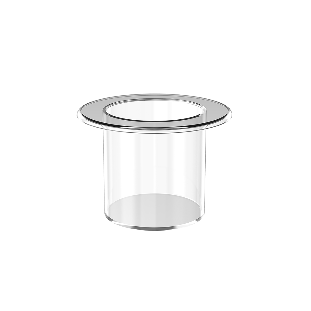 Dr. Dabber Switch Quartz Induction Cup accessory for enhanced flavor, front view on white background