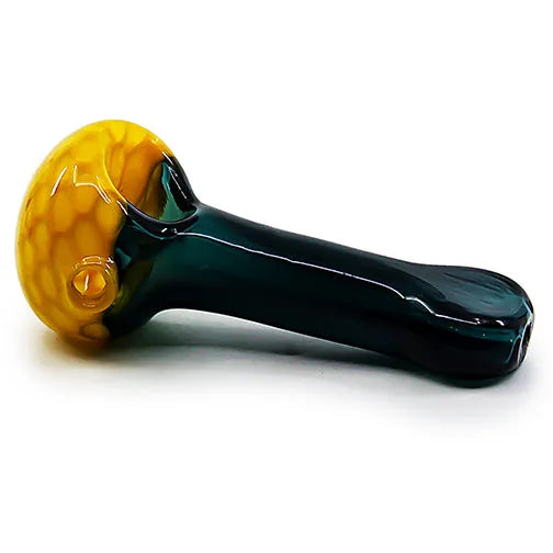 Feel the Sweetness in Every Hit HoneyComb Glass Hand Pipe