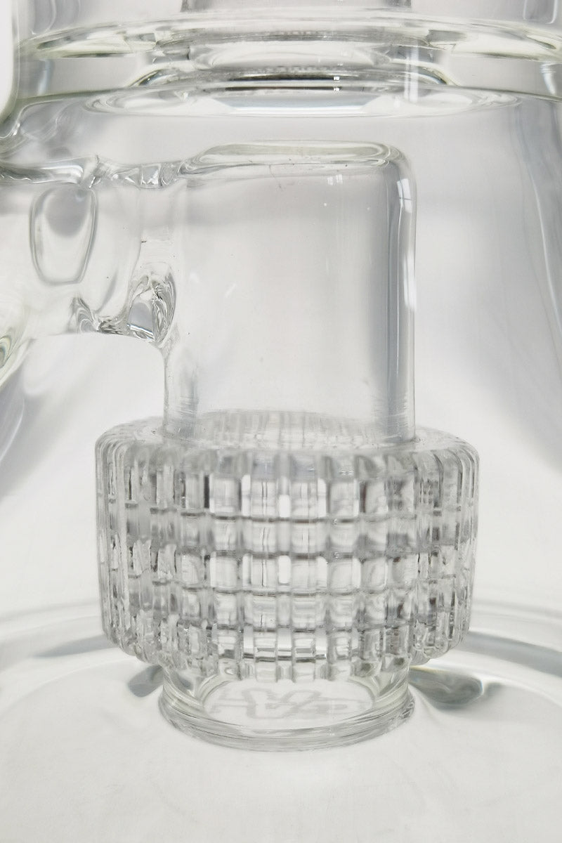 TAG 10.5" Clear Beaker Bong with Double Super Slit Matrix Percolator, 90 Degree Joint