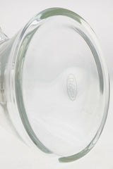 Close-up of TAG 12" Beaker Base with 7MM Thick Glass and Clear Finish