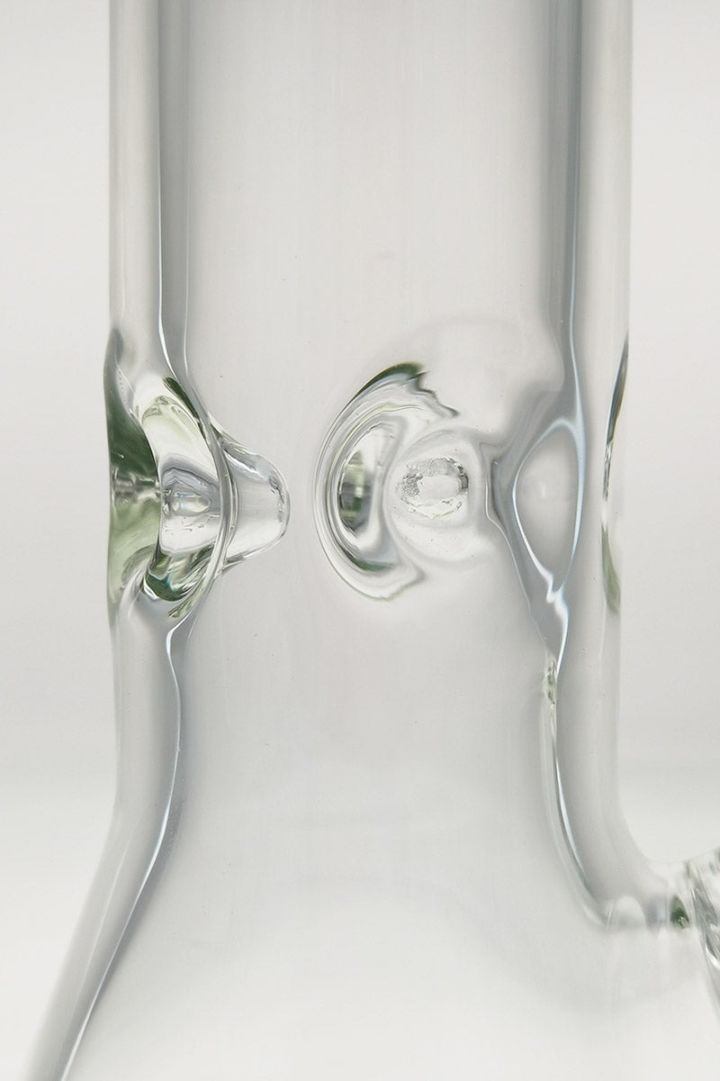Close-up of TAG 12" Beaker Bong with 50x7MM thickness and 18/14MM Downstem