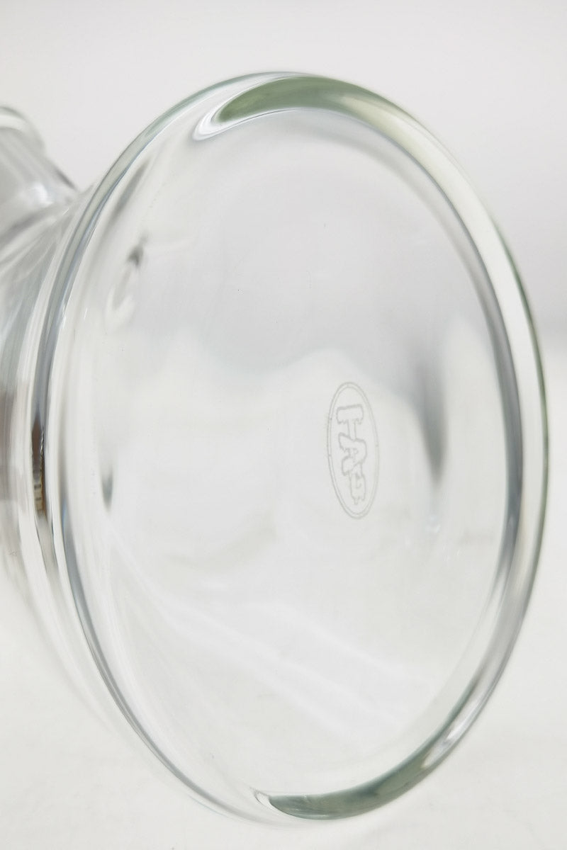 TAG 12" Clear Beaker Bong Close-Up, 50x7MM Thick Glass, 18/14MM Downstem